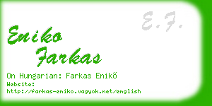 eniko farkas business card